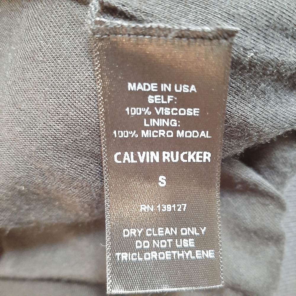 Calvin Rucker Black Zip Up Jacket Size Small - Picture 13 of 13